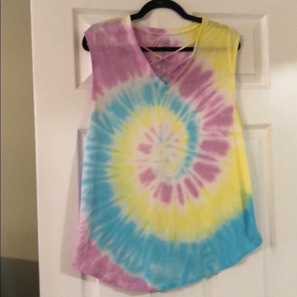 Cold crush tie dye tank
